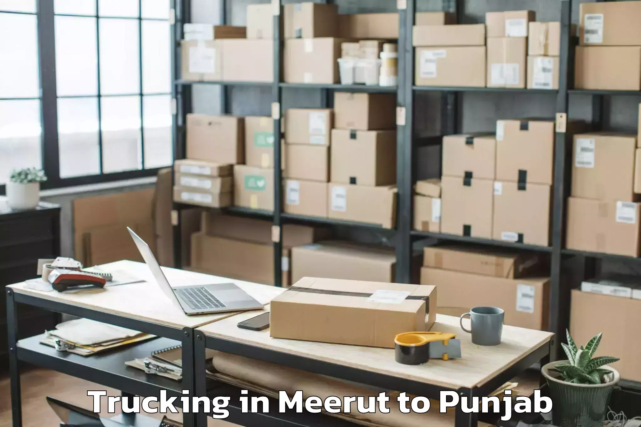 Book Meerut to Siswan Trucking